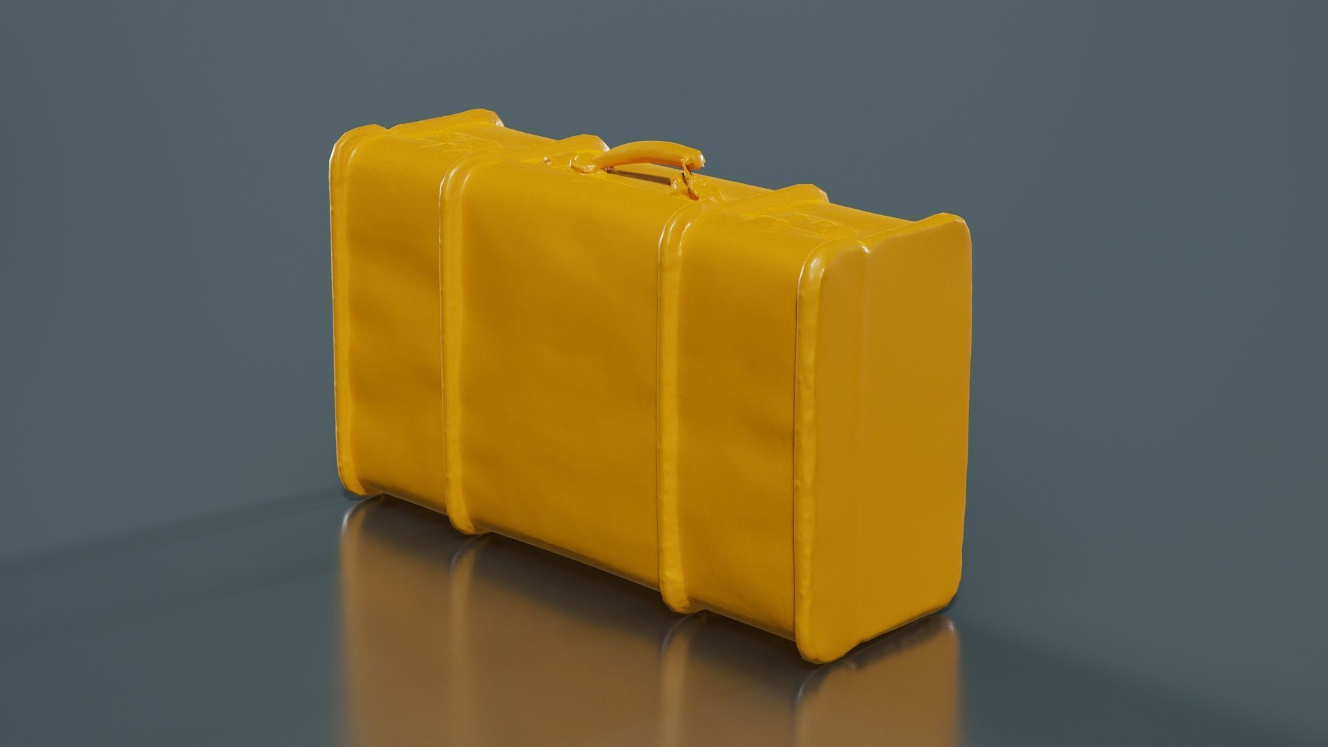 Suitcase 5 Low-poly 3D model_13