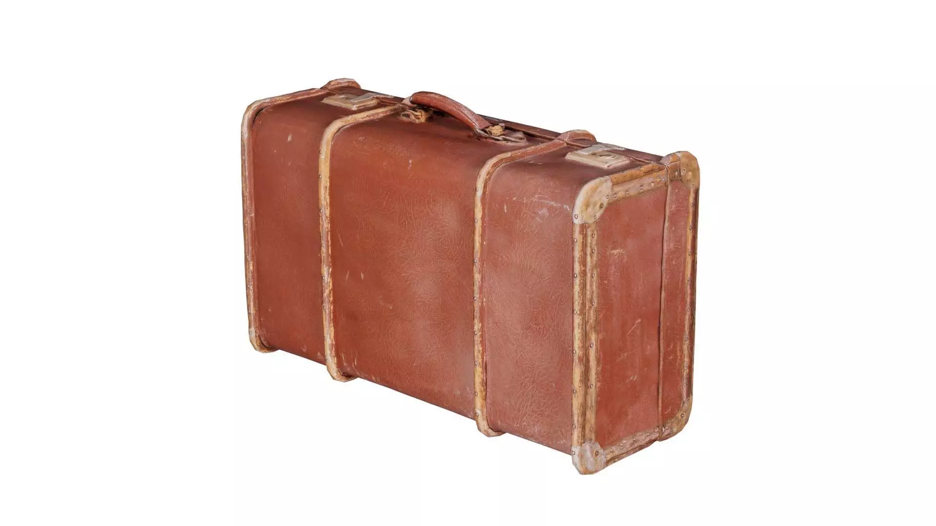 Suitcase 5 Low-poly 3D model_0