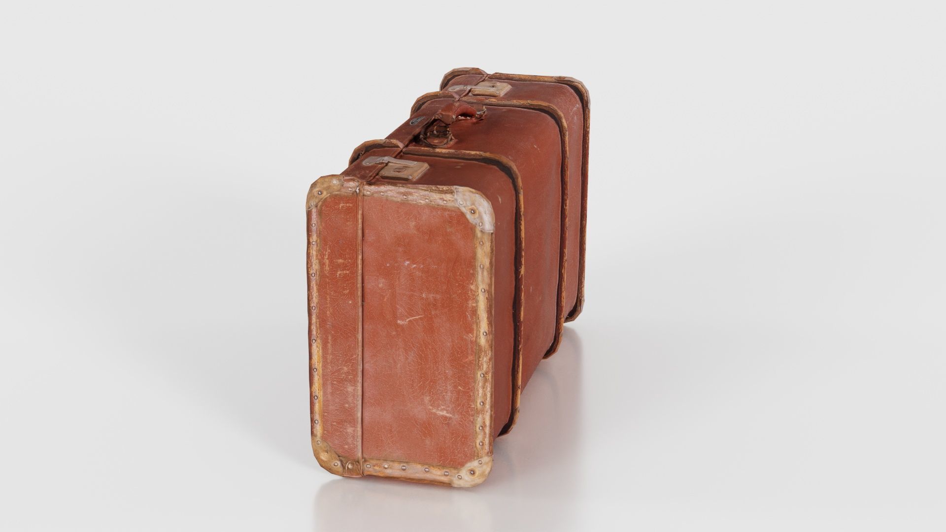 Suitcase 5 Low-poly 3D model_19