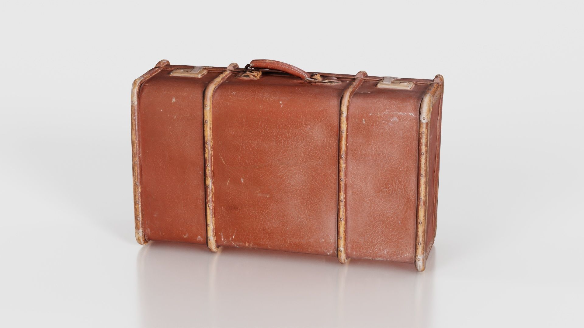 Suitcase 5 Low-poly 3D model_16