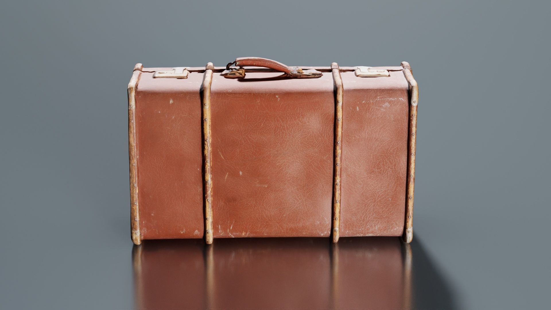 Suitcase 5 Low-poly 3D model_7