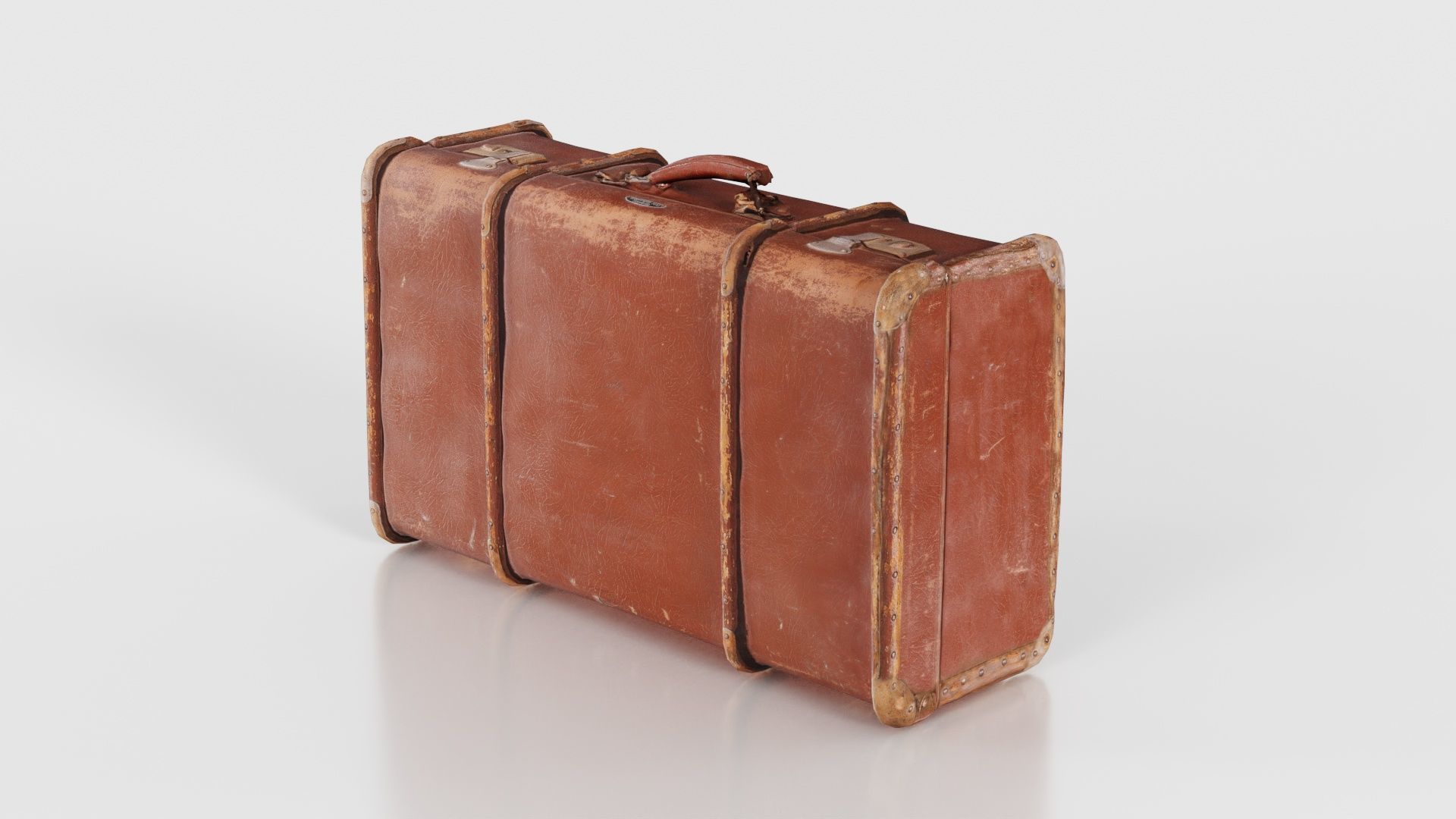 Suitcase 5 Low-poly 3D model_21