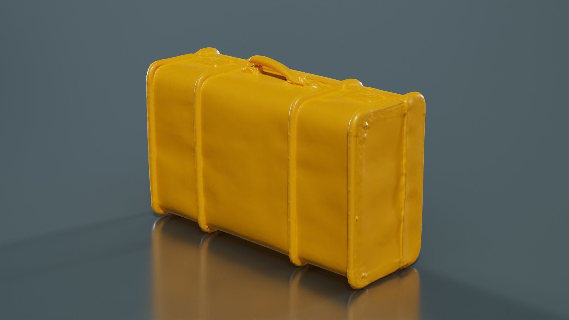 Suitcase 5 Low-poly 3D model_12