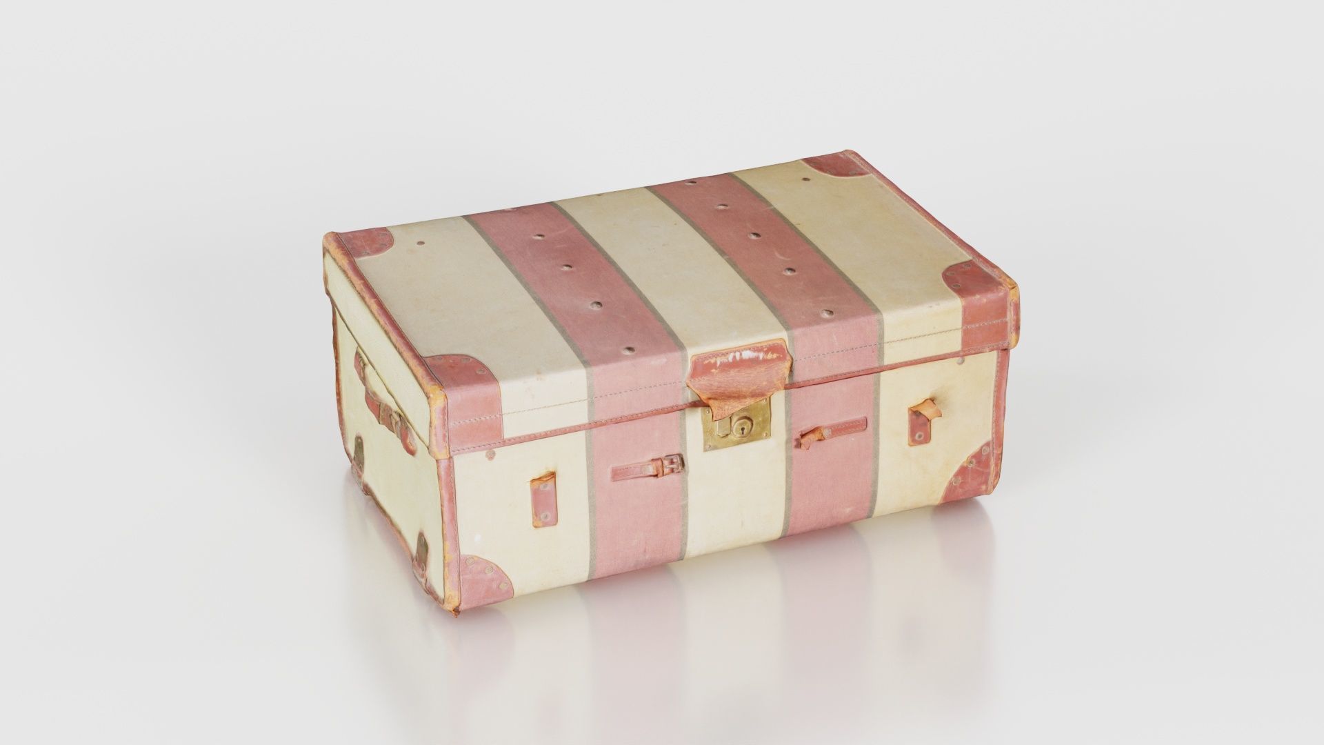 Suitcase 6 Low-poly 3D model_17