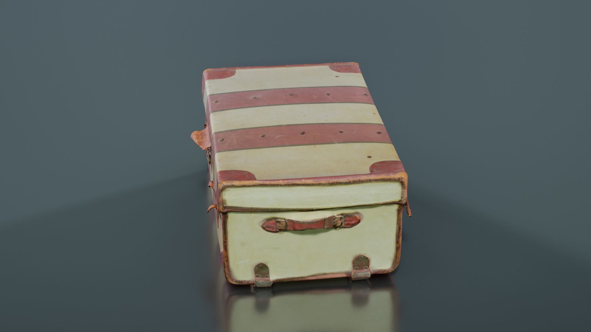 Suitcase 6 Low-poly 3D model_2