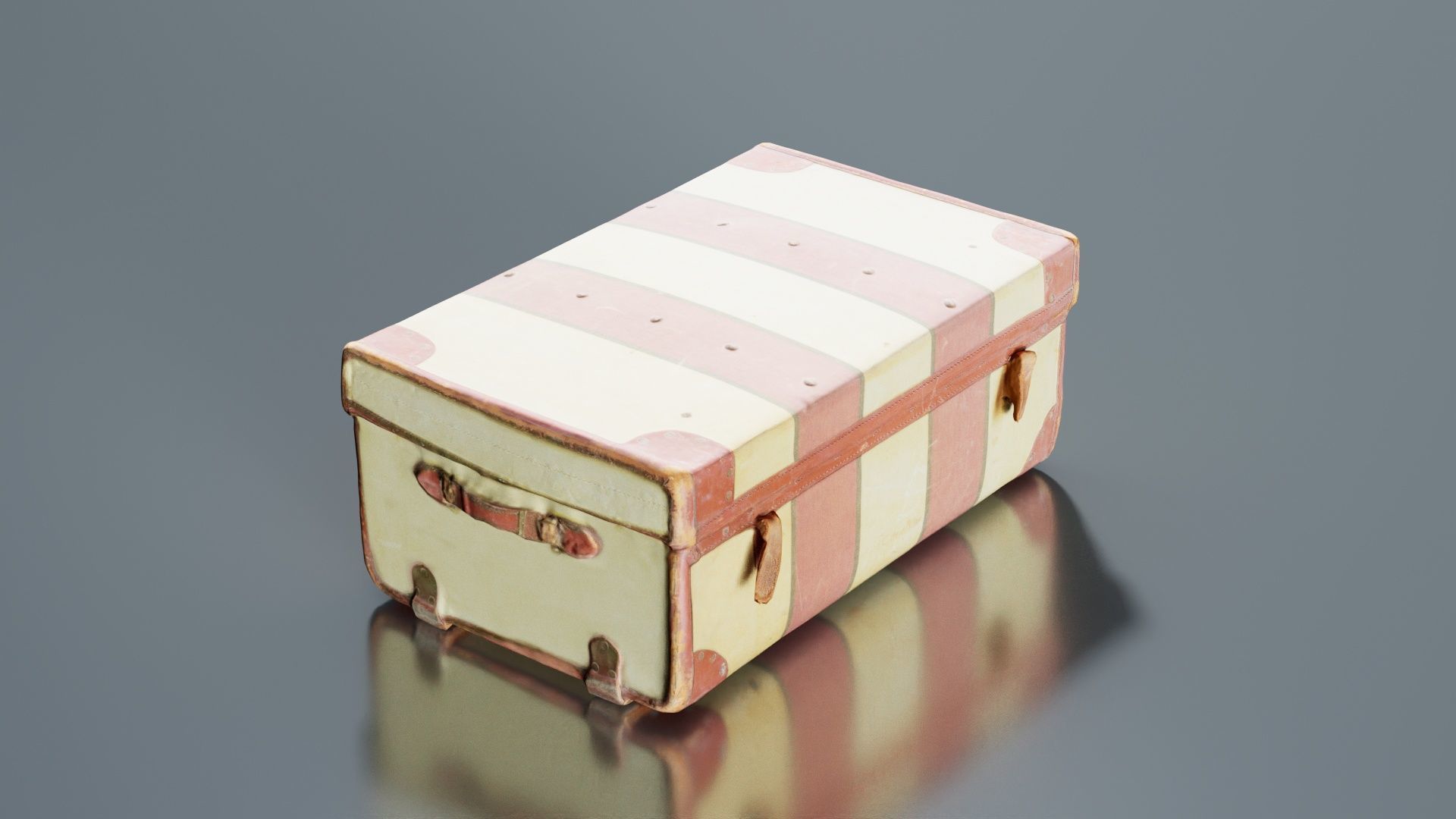 Suitcase 6 Low-poly 3D model_4