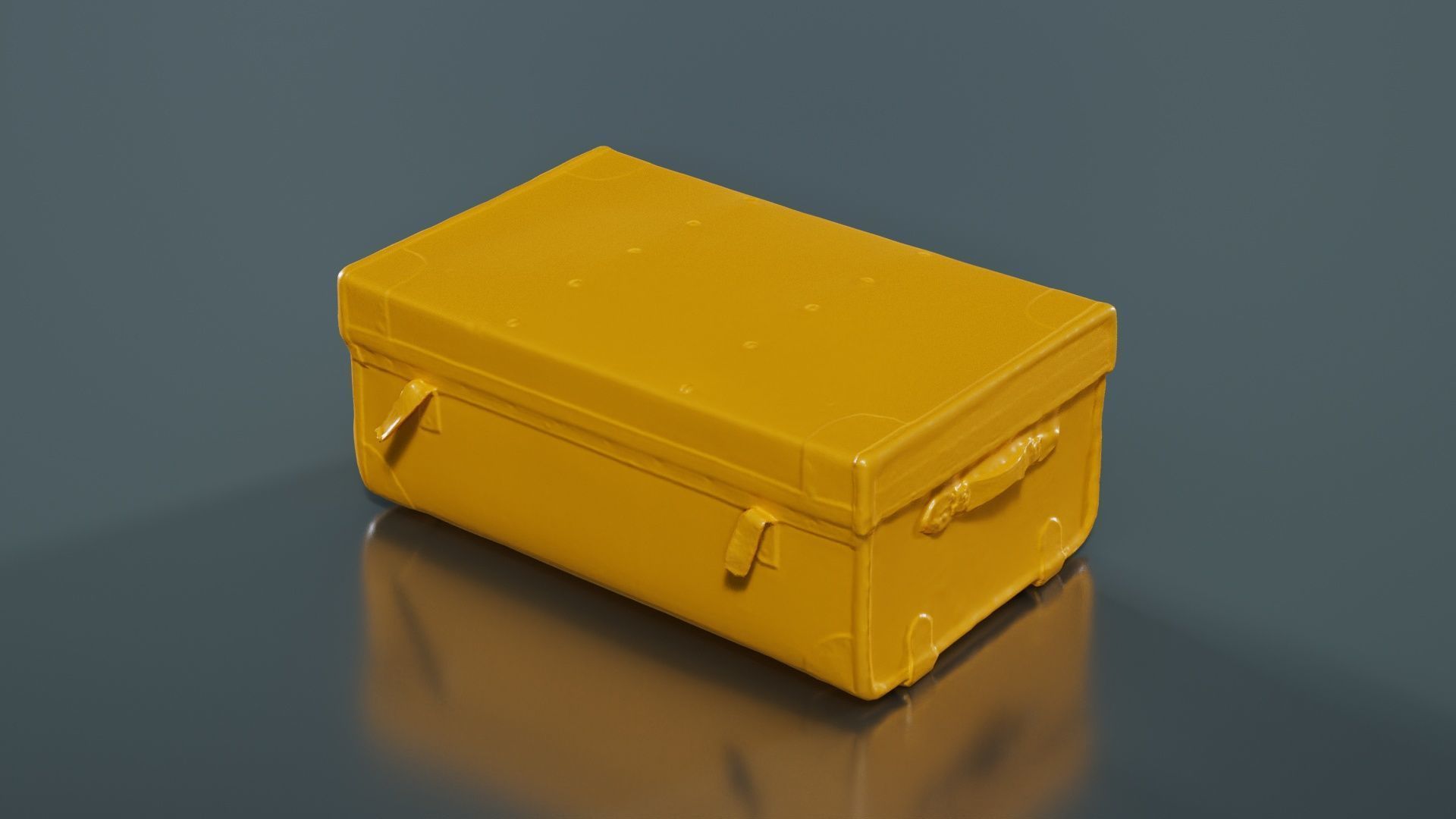 Suitcase 6 Low-poly 3D model_13