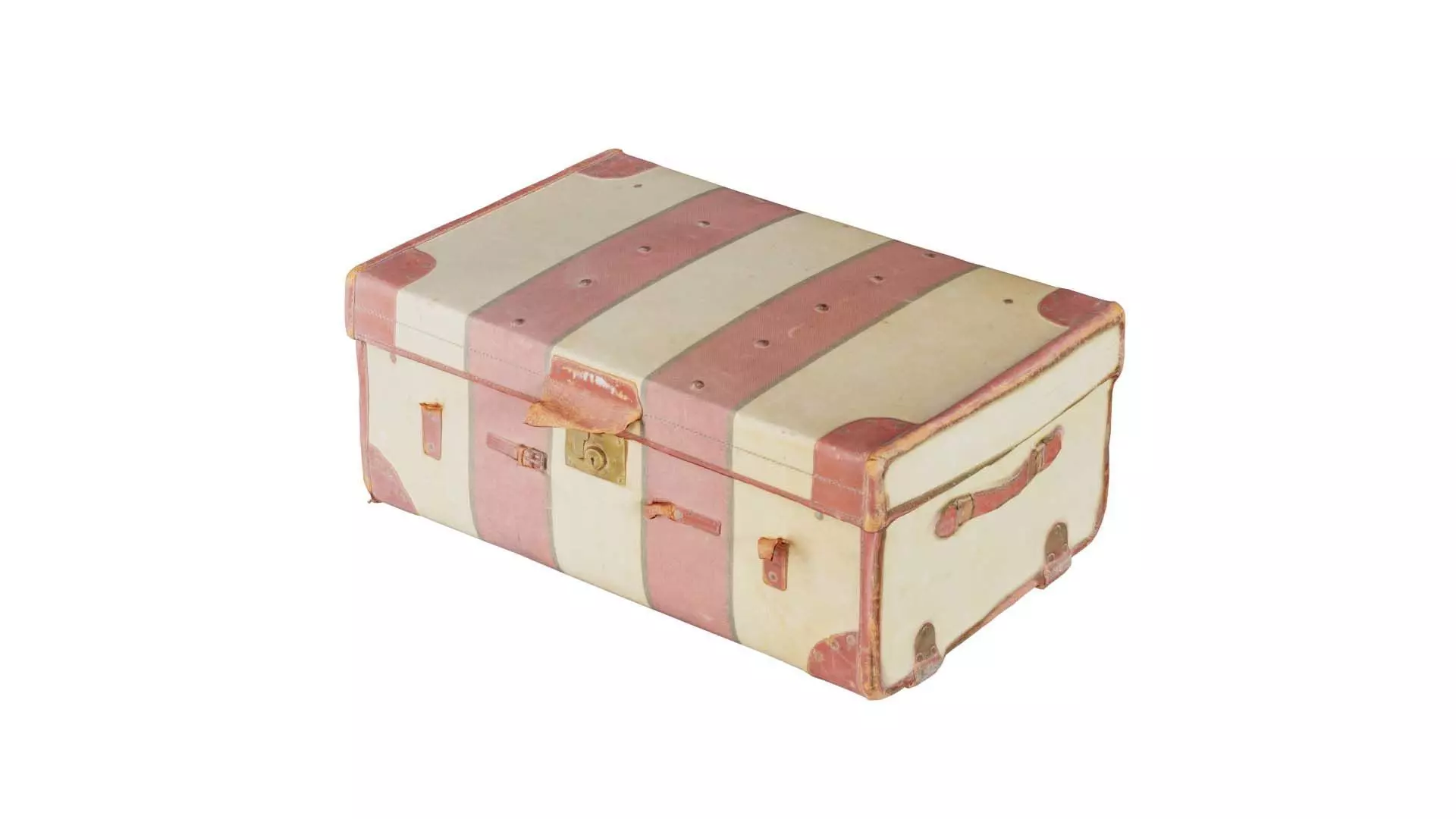 Suitcase 6 Low-poly 3D model_0