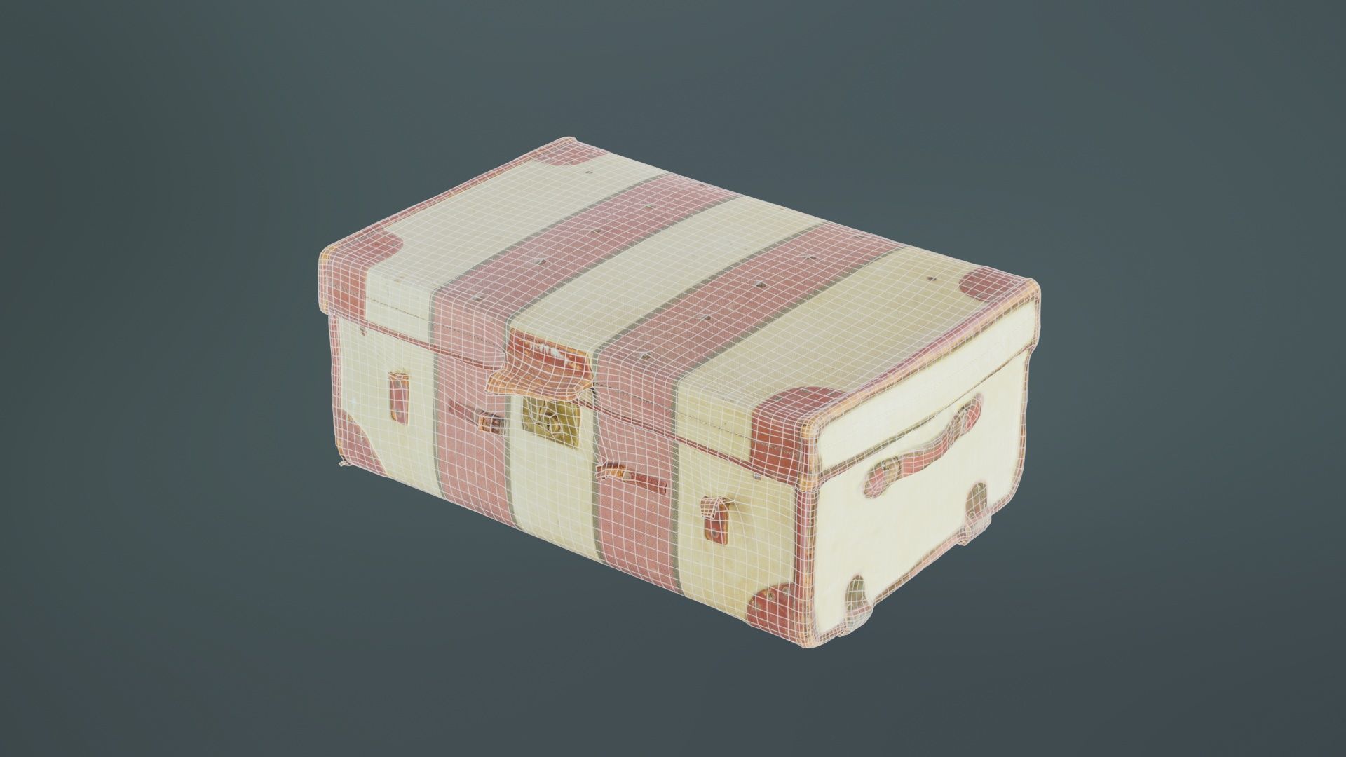 Suitcase 6 Low-poly 3D model_9