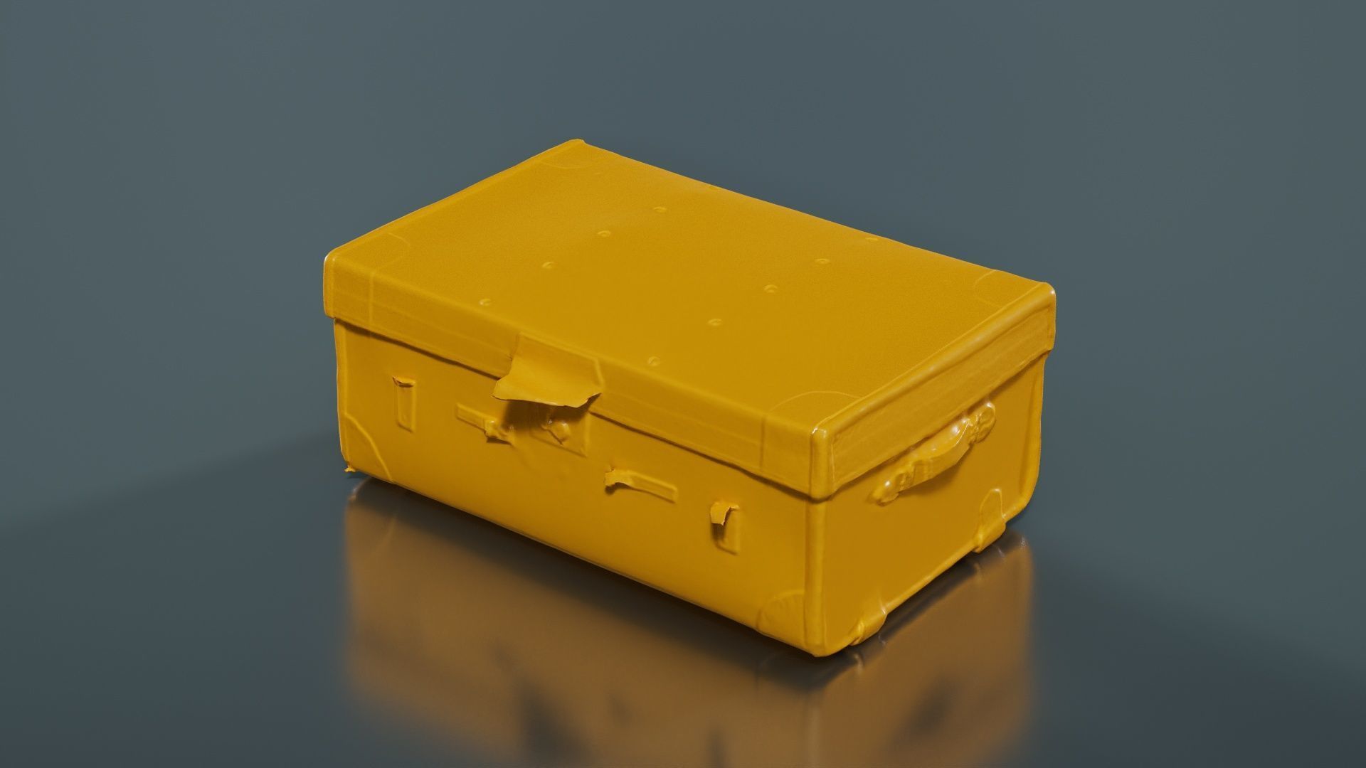 Suitcase 6 Low-poly 3D model_12