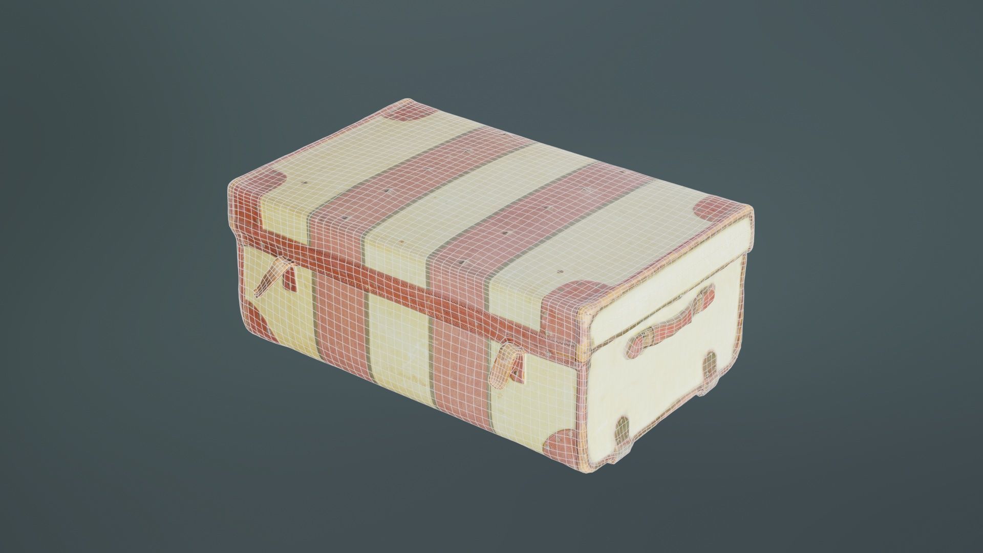 Suitcase 6 Low-poly 3D model_10