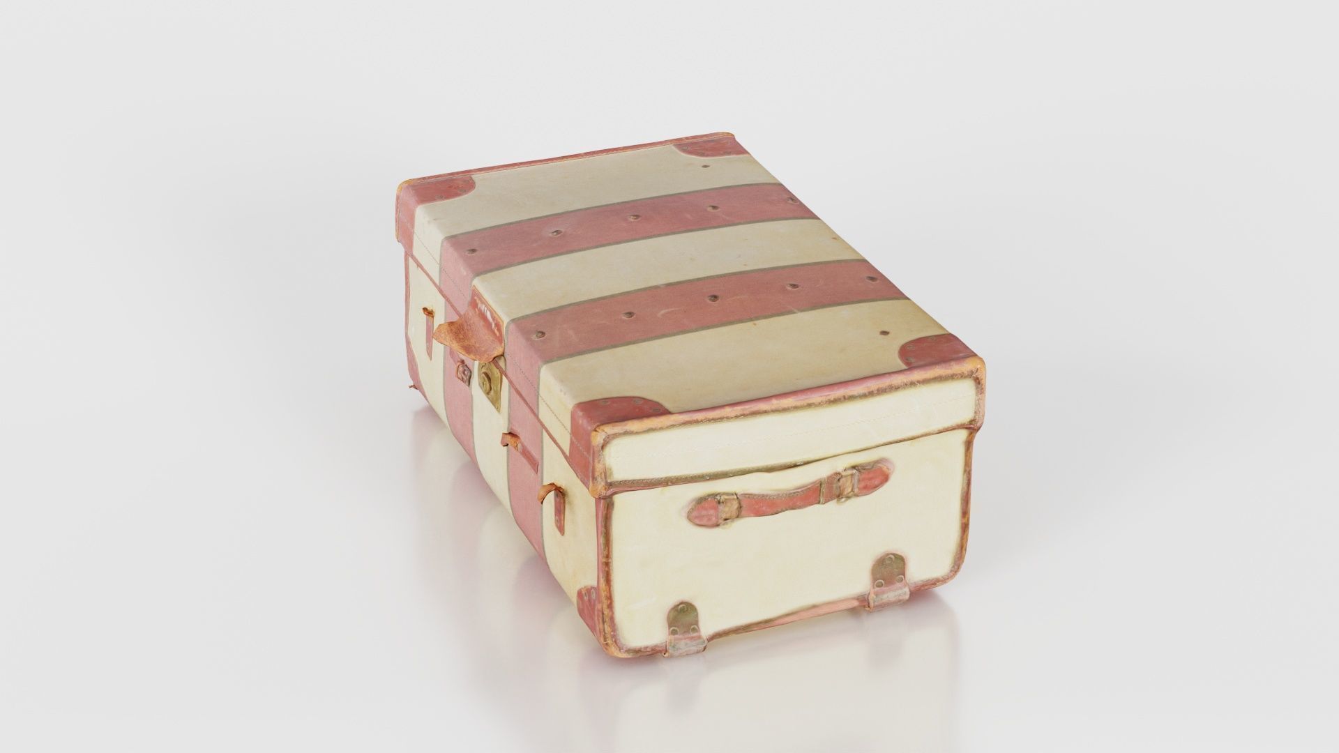 Suitcase 6 Low-poly 3D model_26