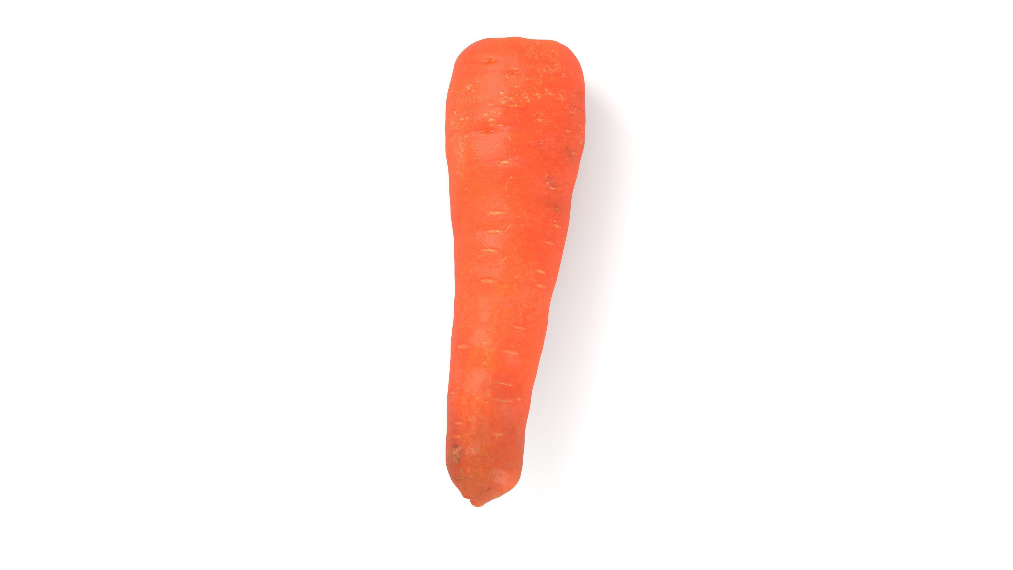 Carrot - Photorealistic Scan Low-poly 3D model_9