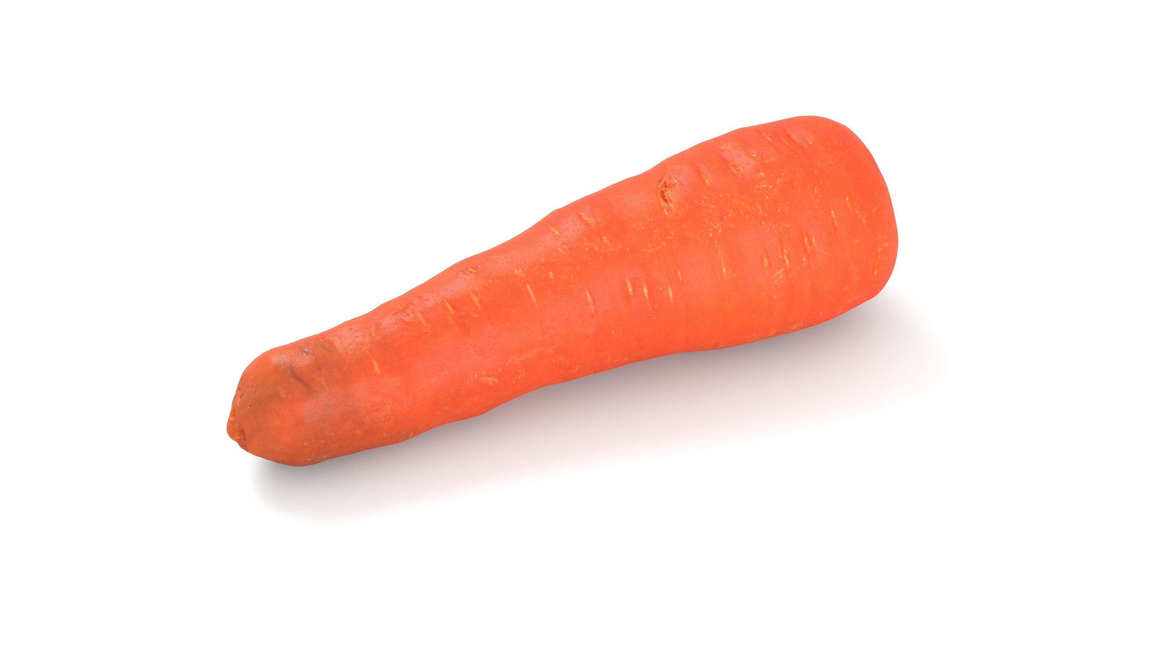 Carrot - Photorealistic Scan Low-poly 3D model_4