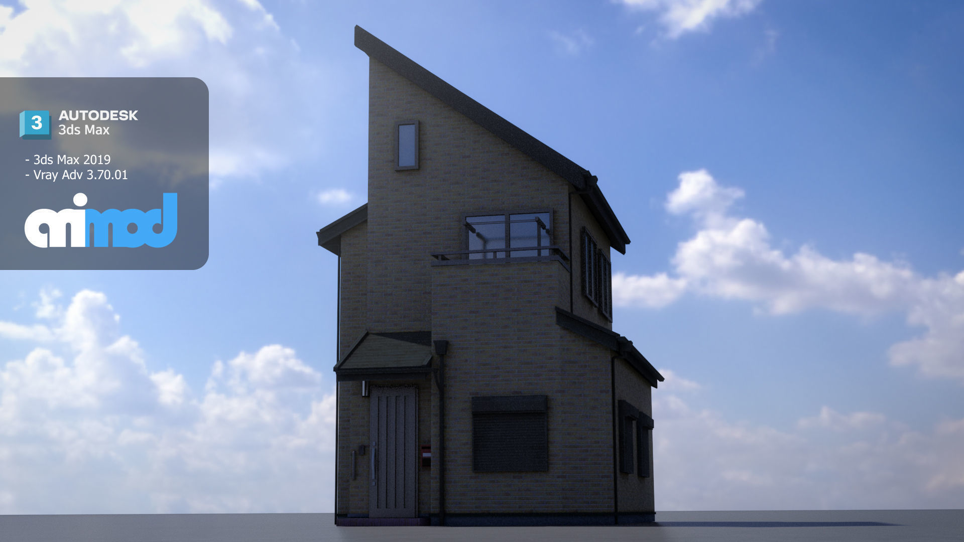 Japanese Residential House 3D model_2