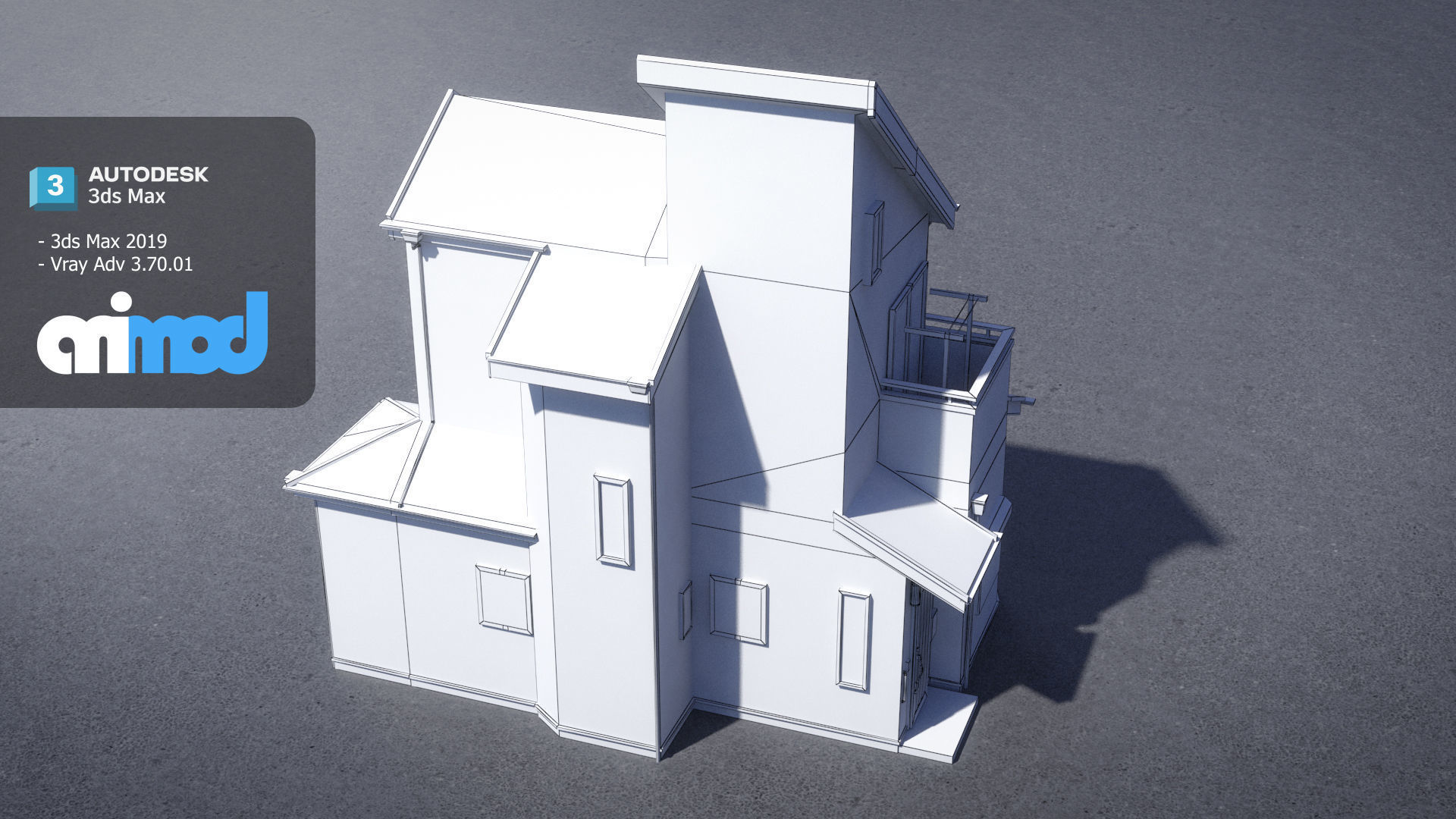 Japanese Residential House 3D model_8