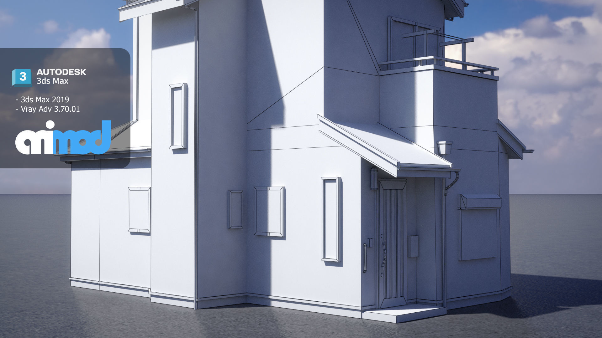 Japanese Residential House 3D model_9