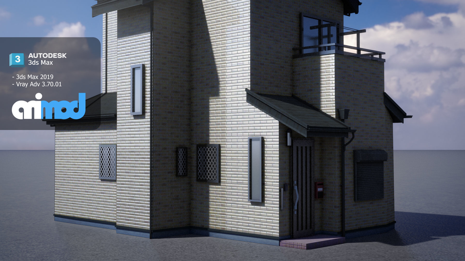 Japanese Residential House 3D model_4