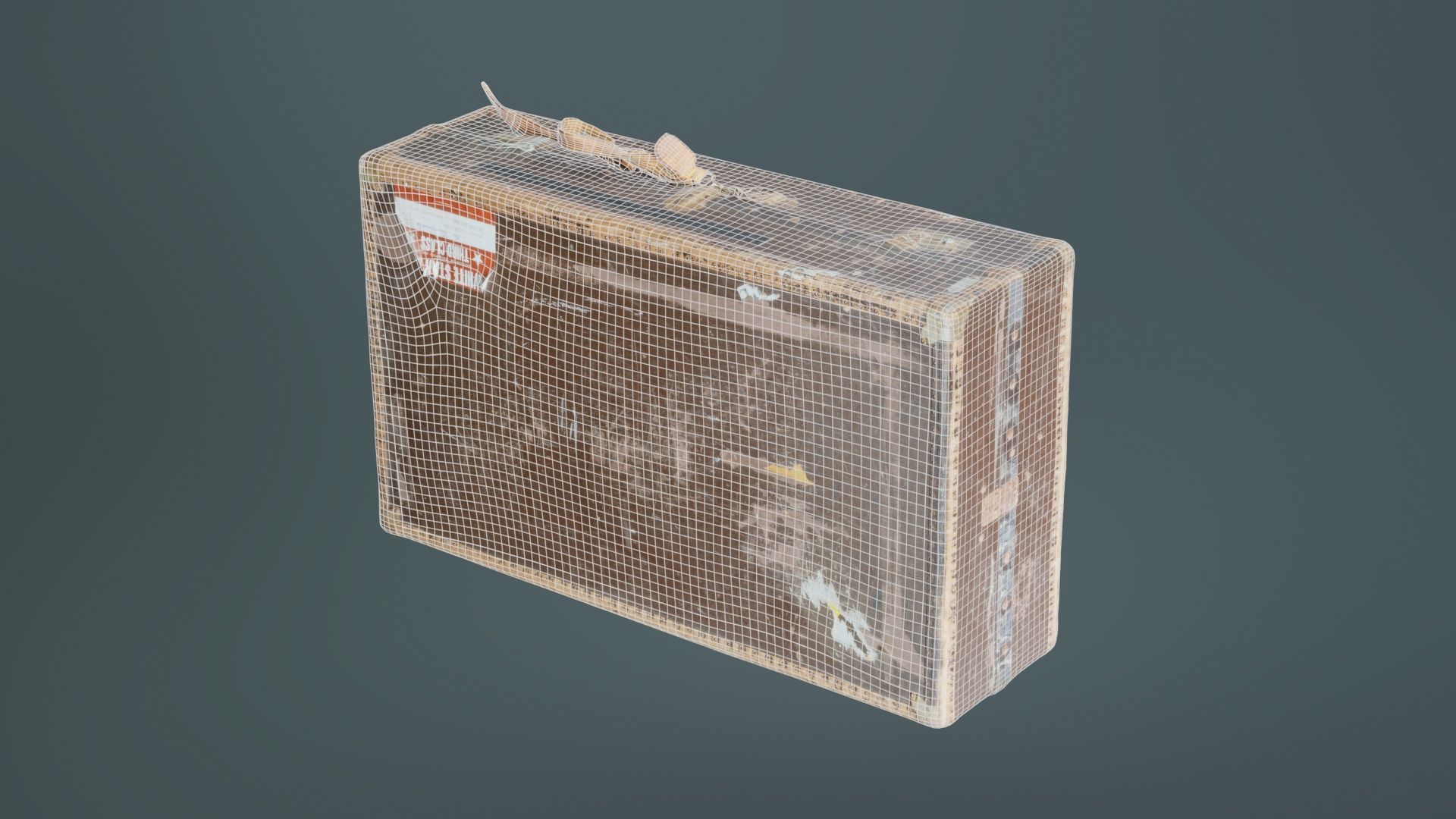 Suitcase 7 Low-poly 3D model_10