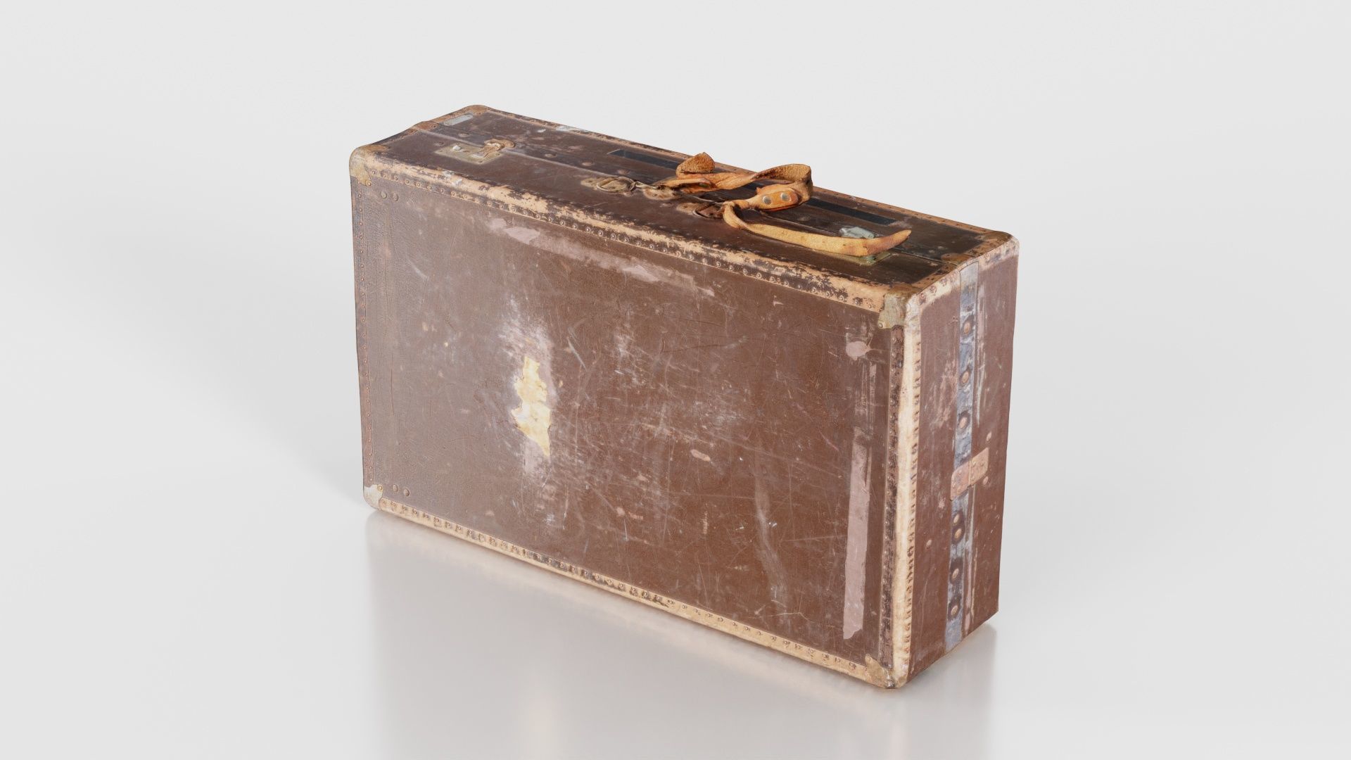 Suitcase 7 Low-poly 3D model_15