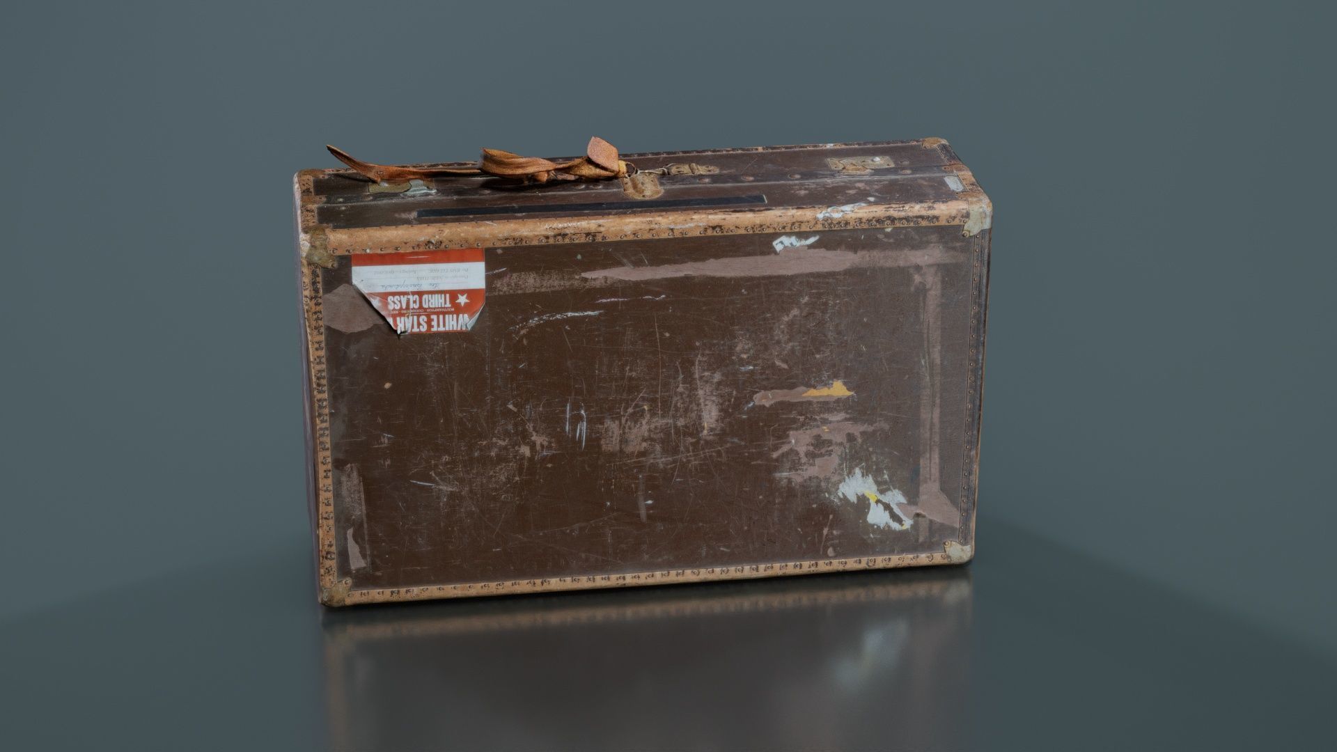 Suitcase 7 Low-poly 3D model_3