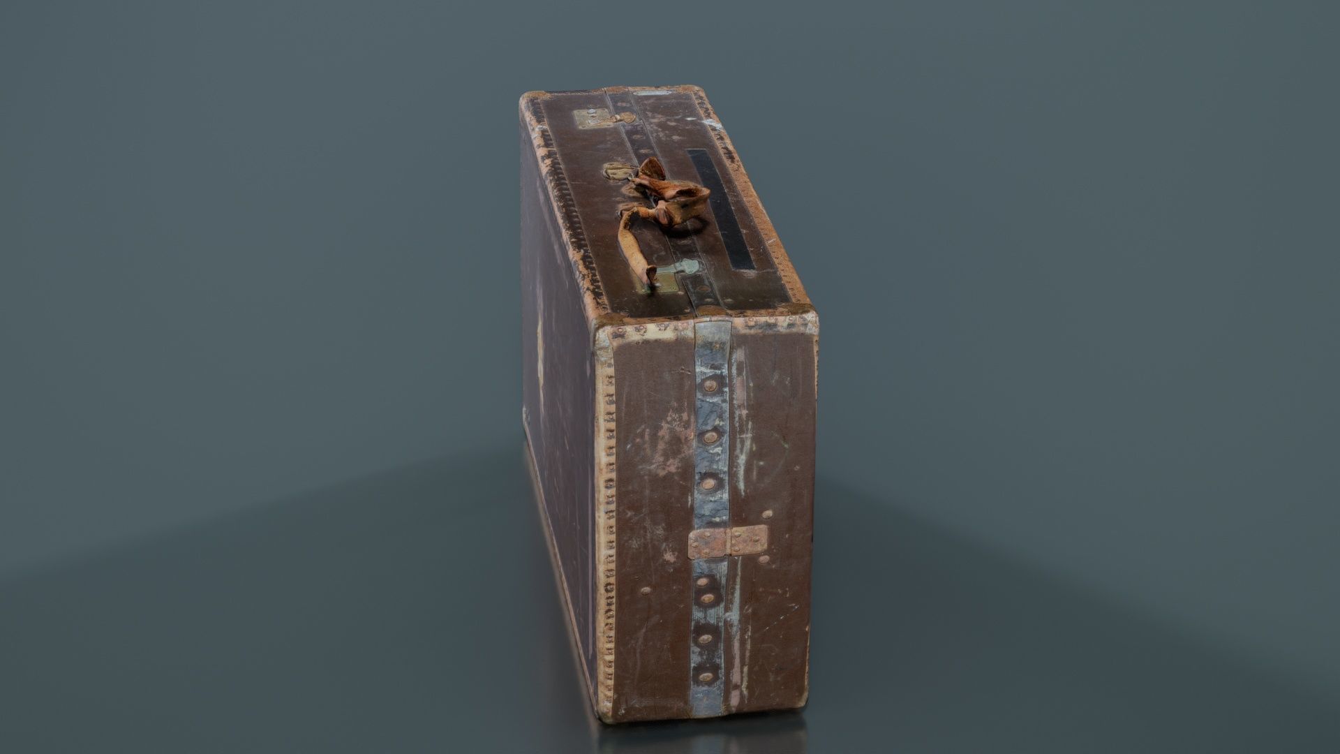 Suitcase 7 Low-poly 3D model_2