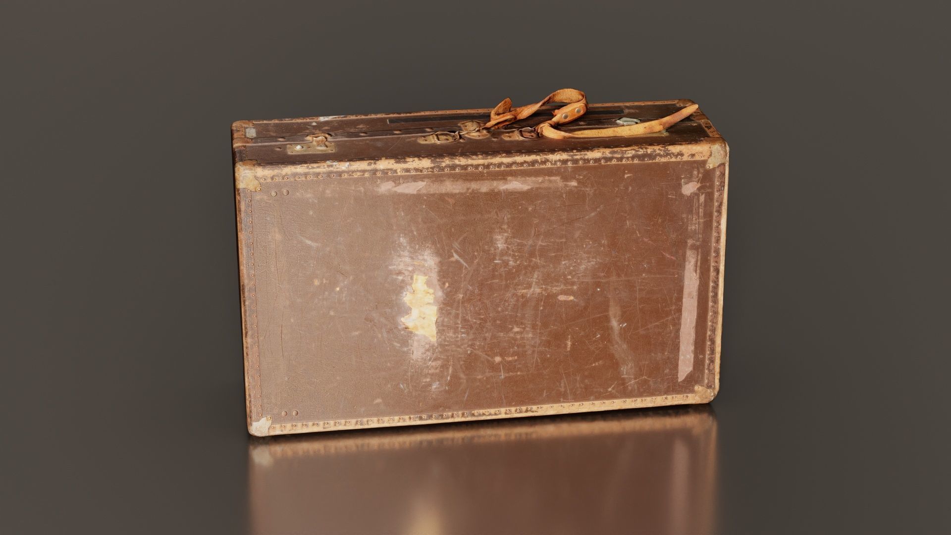 Suitcase 7 Low-poly 3D model_6