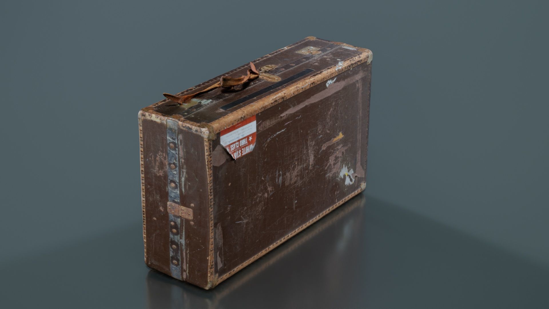 Suitcase 7 Low-poly 3D model_7