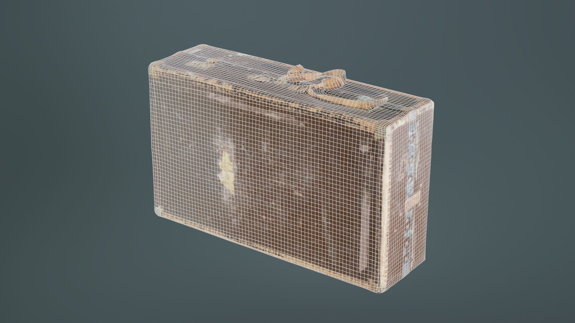 Suitcase 7 Low-poly 3D model_9