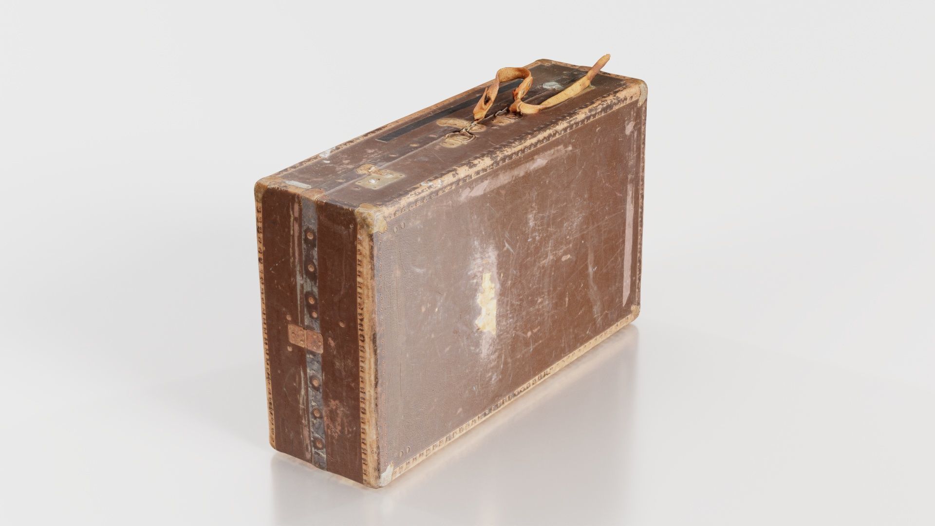 Suitcase 7 Low-poly 3D model_5