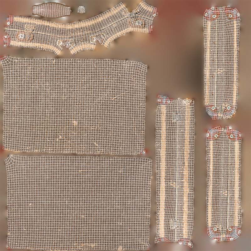 Suitcase 8 Low-poly 3D model_14