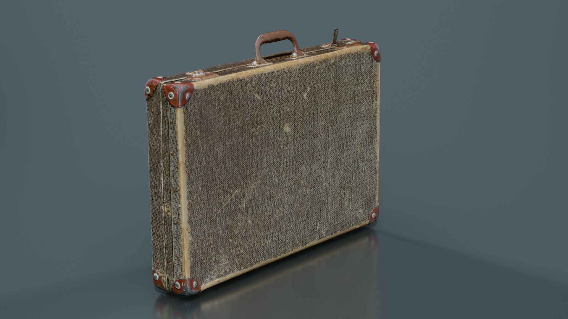 Suitcase 8 Low-poly 3D model_5