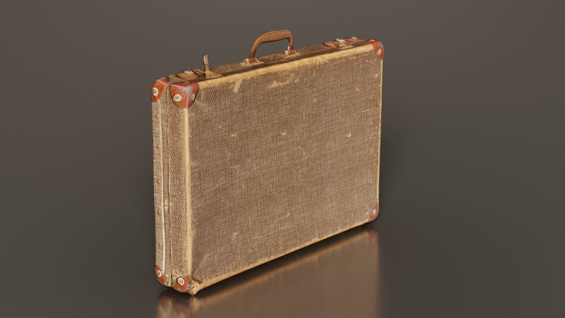 Suitcase 8 Low-poly 3D model_2
