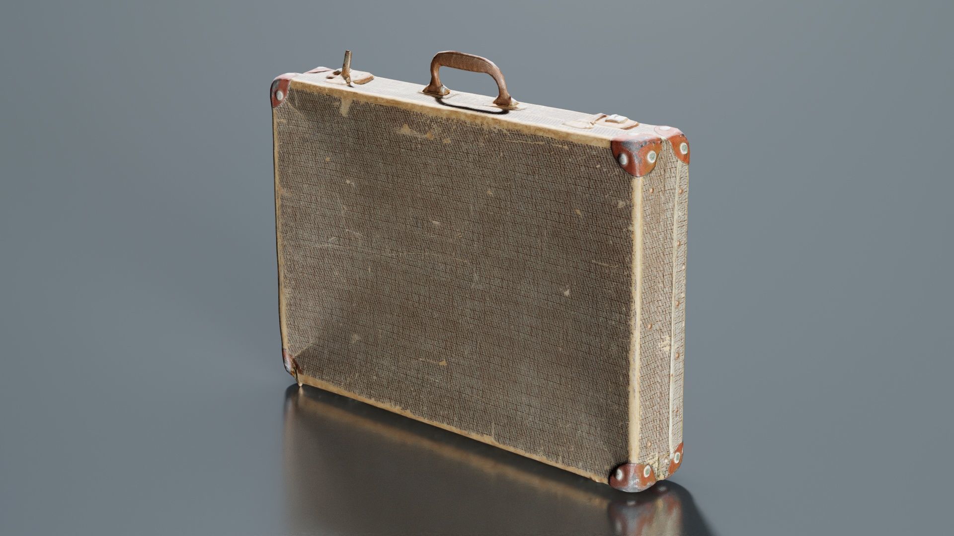 Suitcase 8 Low-poly 3D model_4