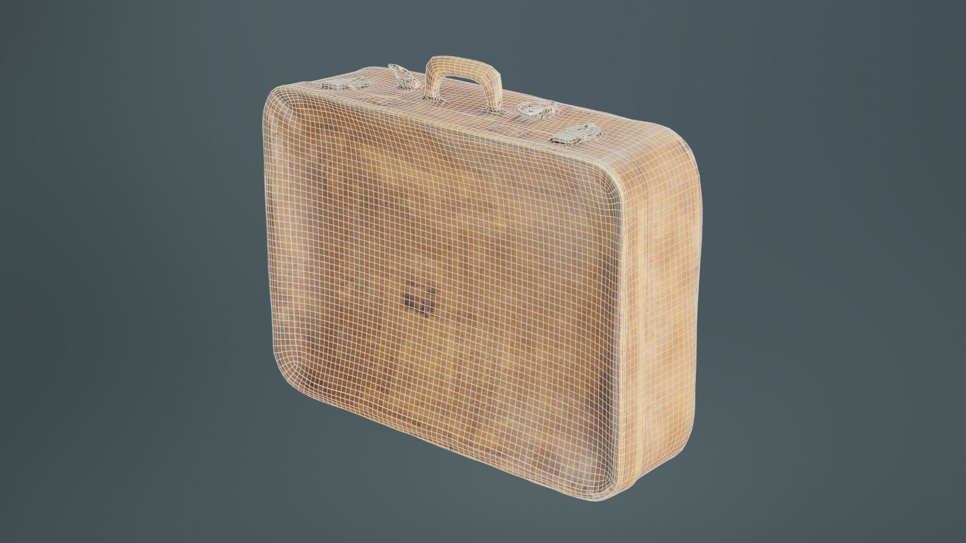 Suitcase 9 Low-poly 3D model_9