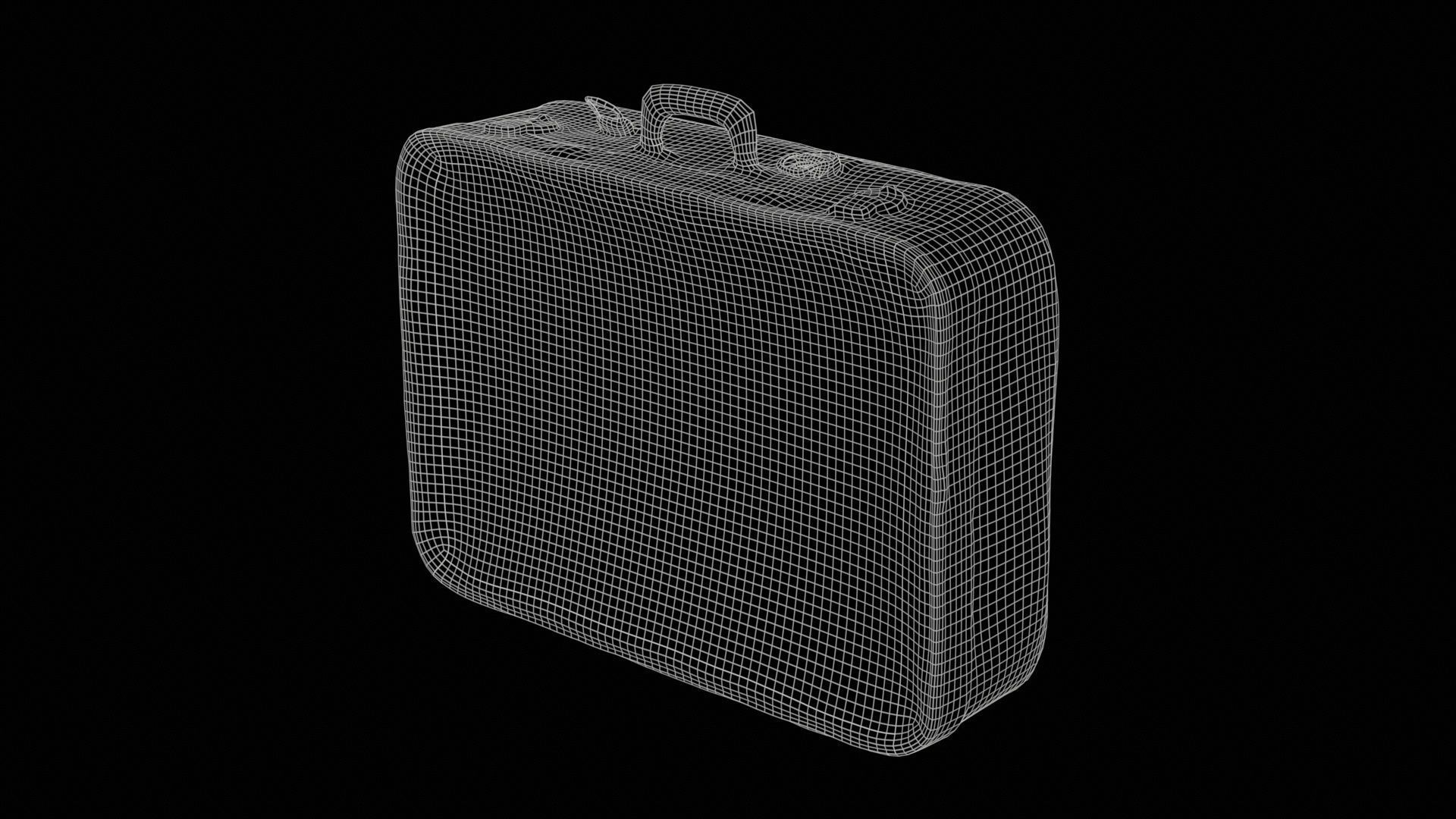 Suitcase 9 Low-poly 3D model_11
