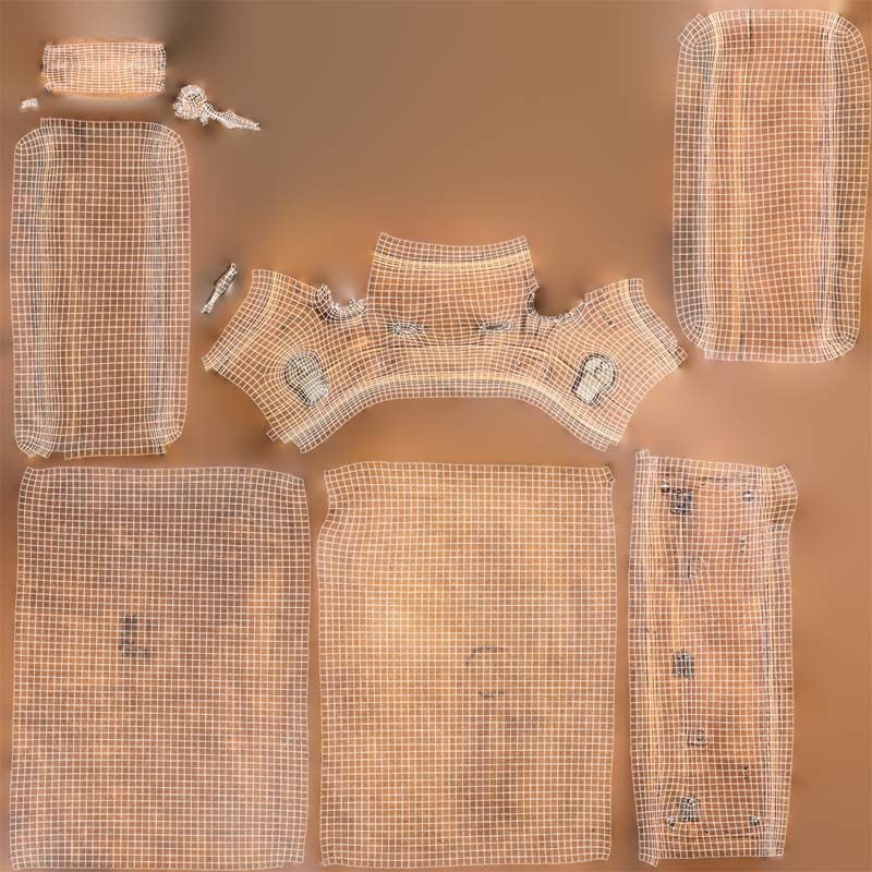 Suitcase 9 Low-poly 3D model_14