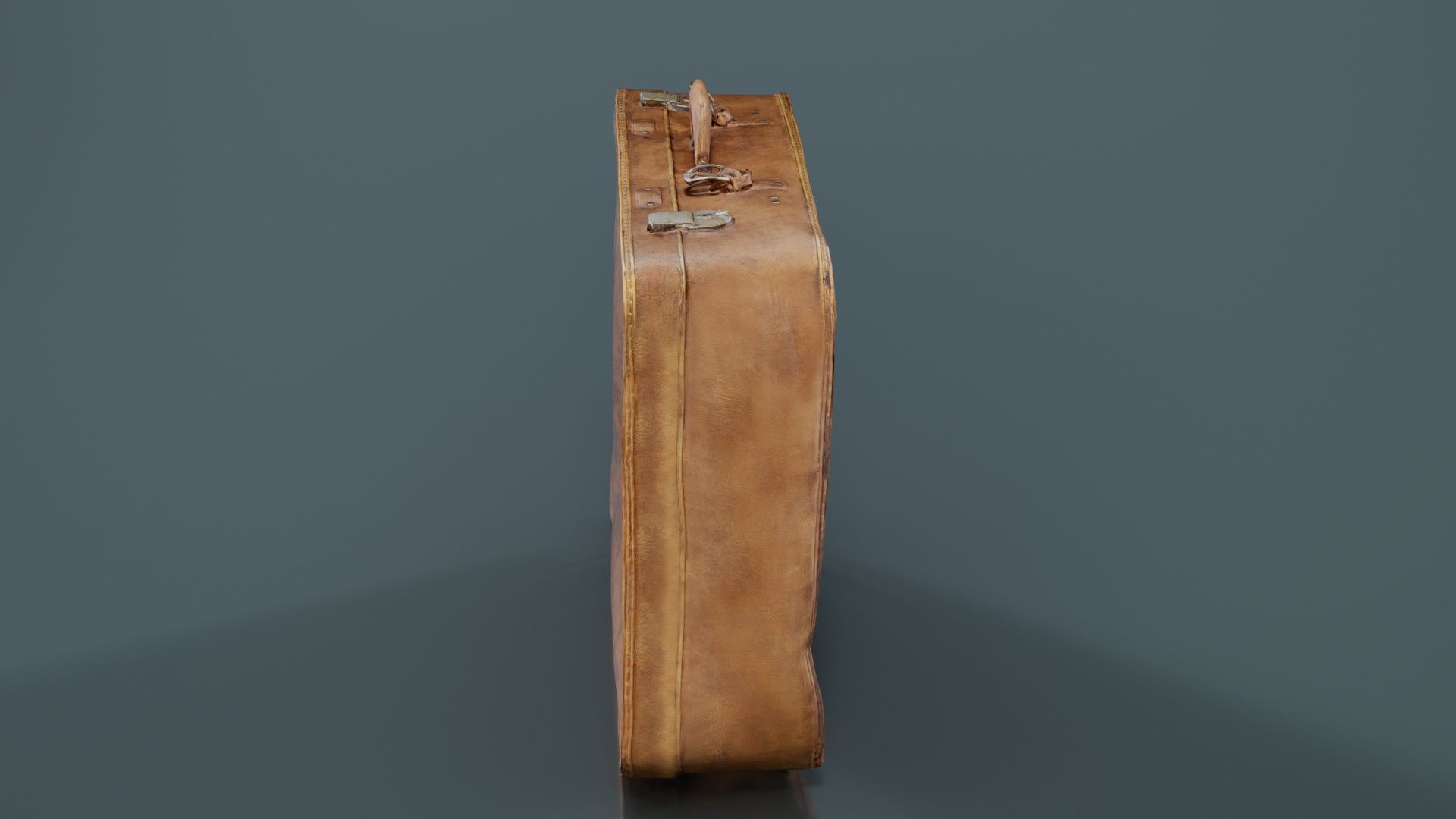 Suitcase 9 Low-poly 3D model_3