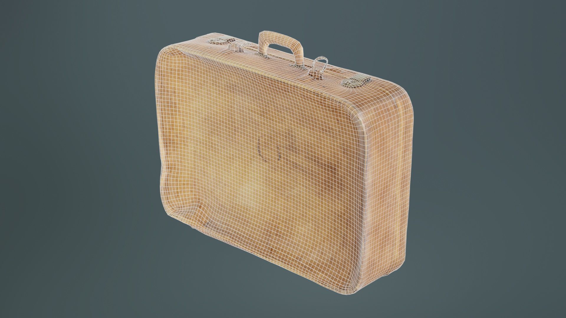 Suitcase 9 Low-poly 3D model_10