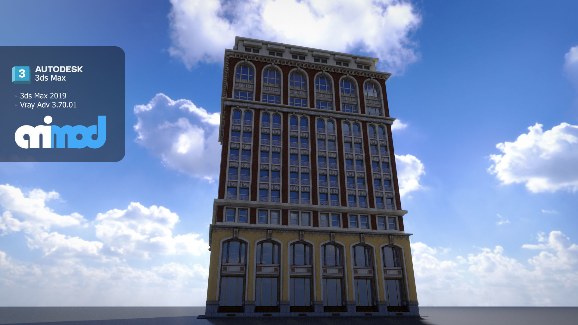 Business Building 3D model_1