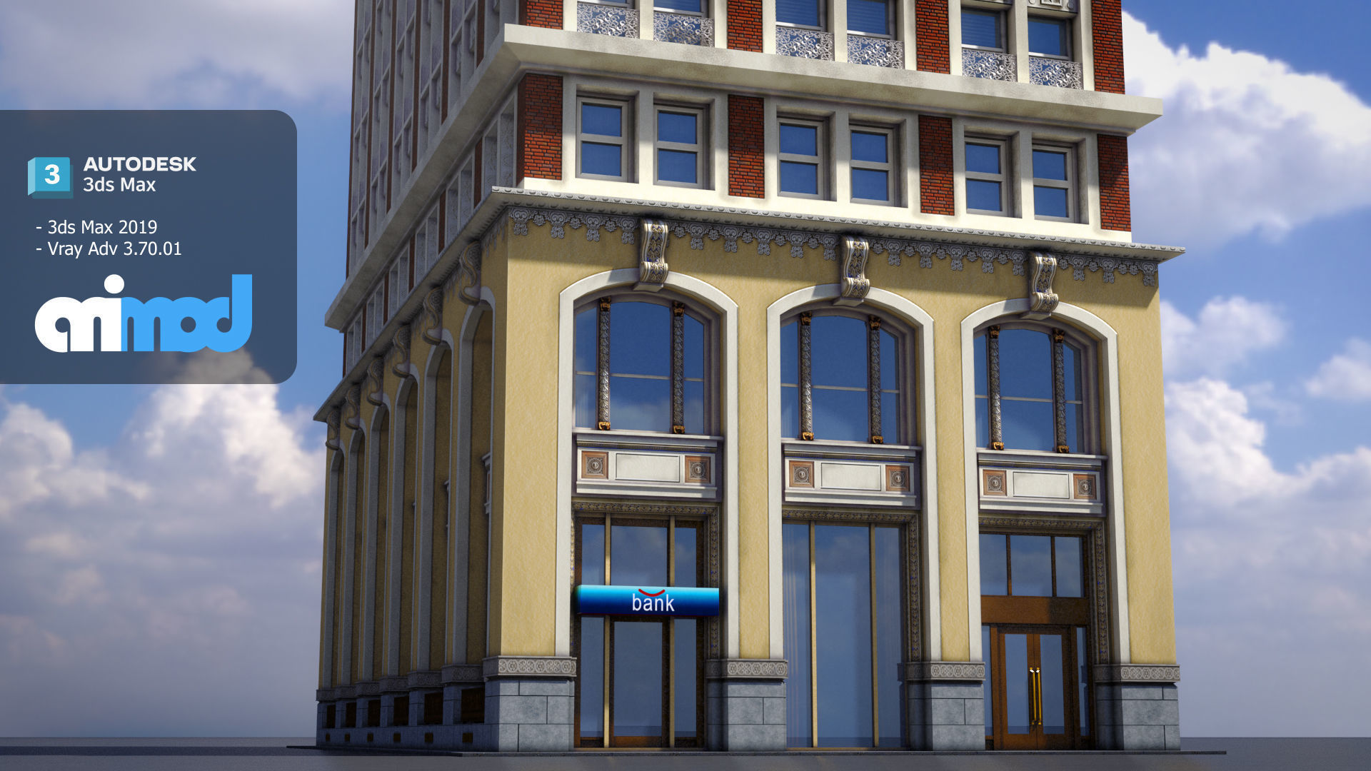 Business Building 3D model_4