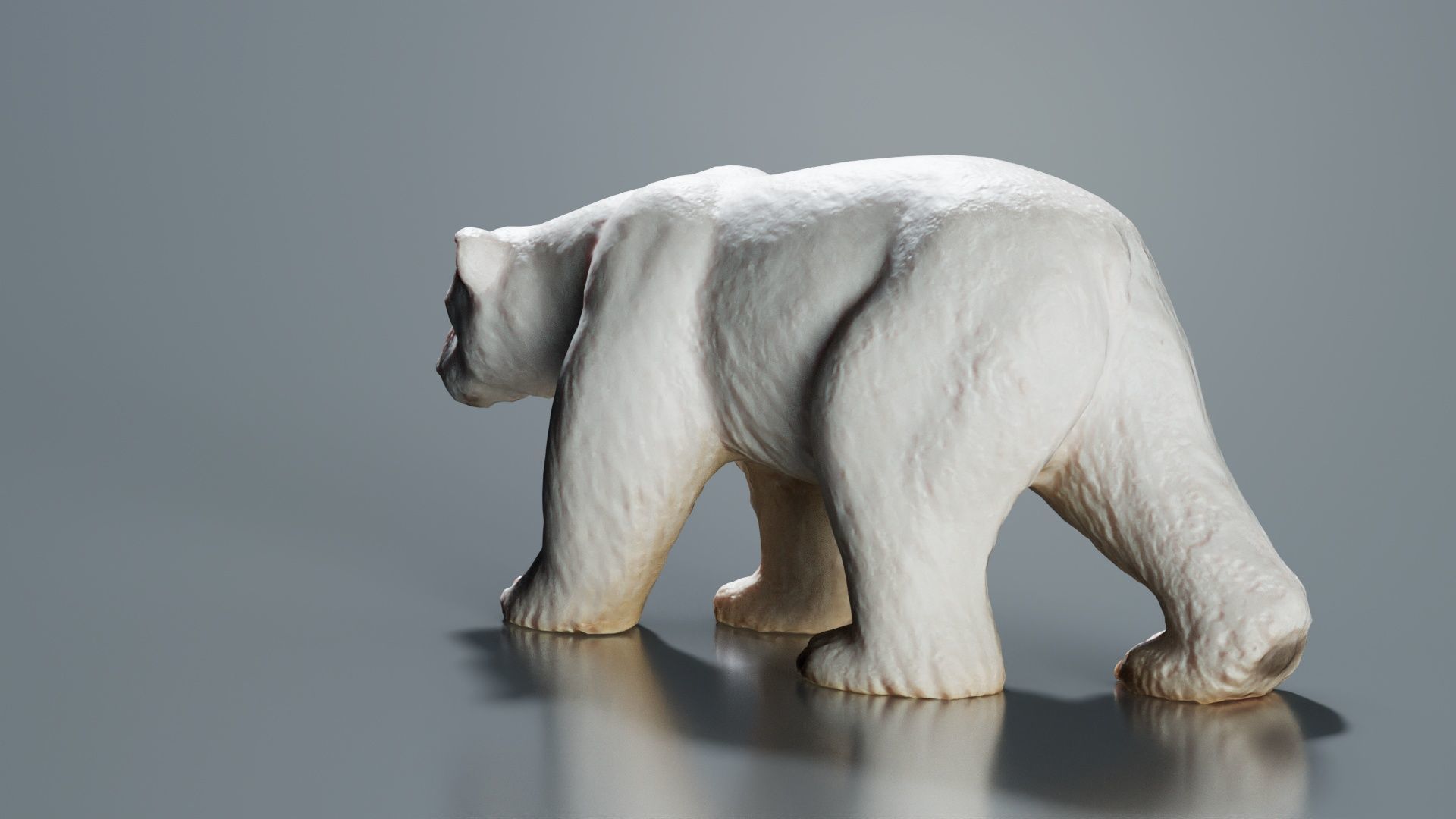 Polar Bear Low-poly 3D model_3