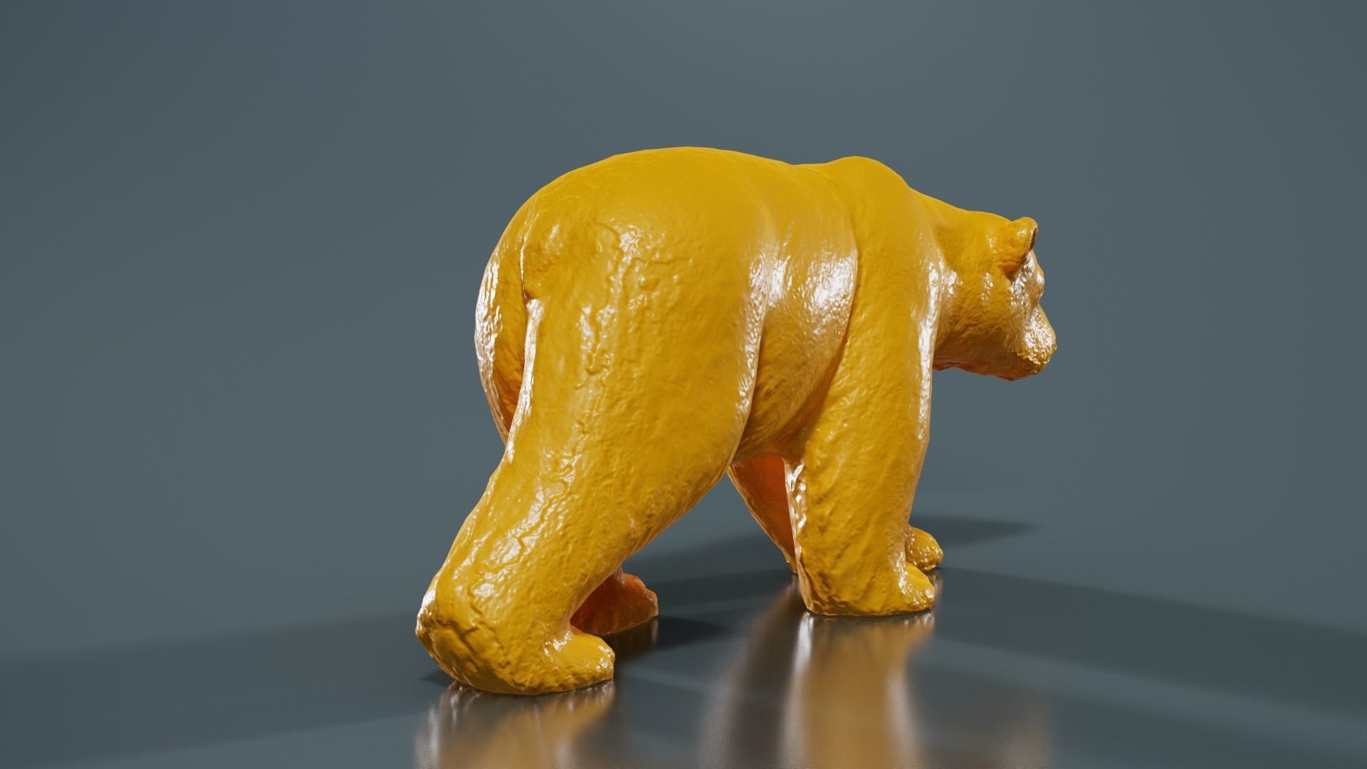 Polar Bear Low-poly 3D model_13