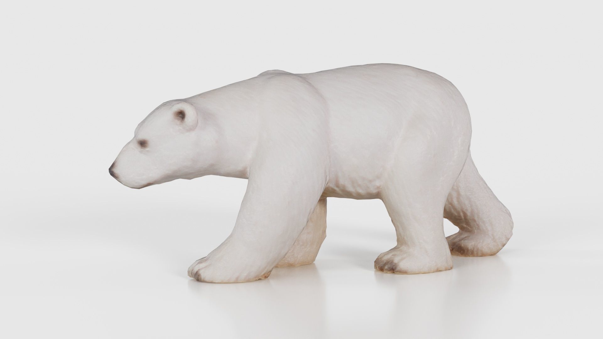 Polar Bear Low-poly 3D model_26