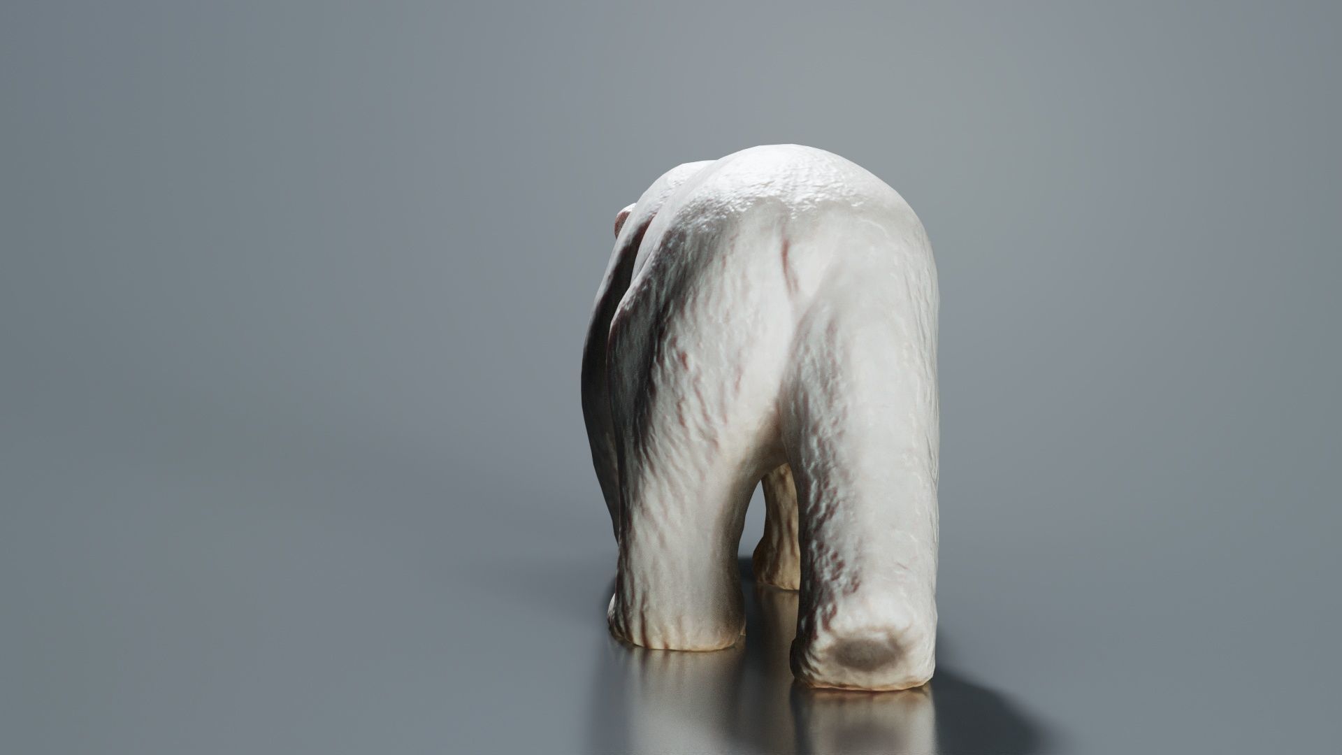 Polar Bear Low-poly 3D model_1