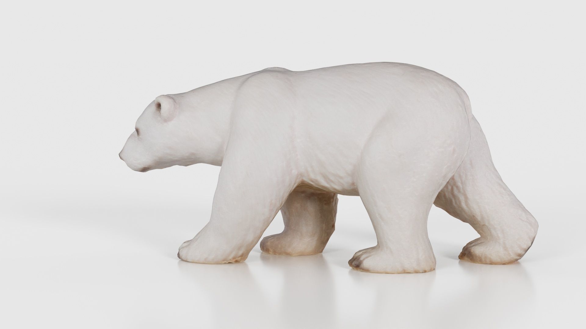 Polar Bear Low-poly 3D model_25