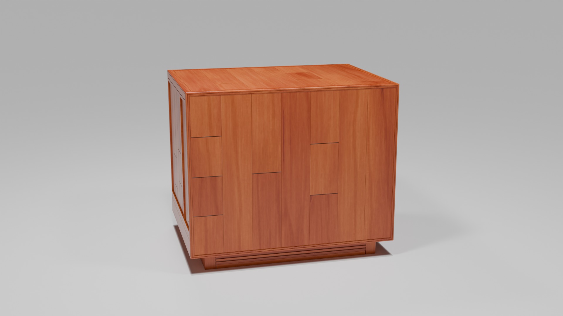 Vintage TV Free low-poly 3D model_1