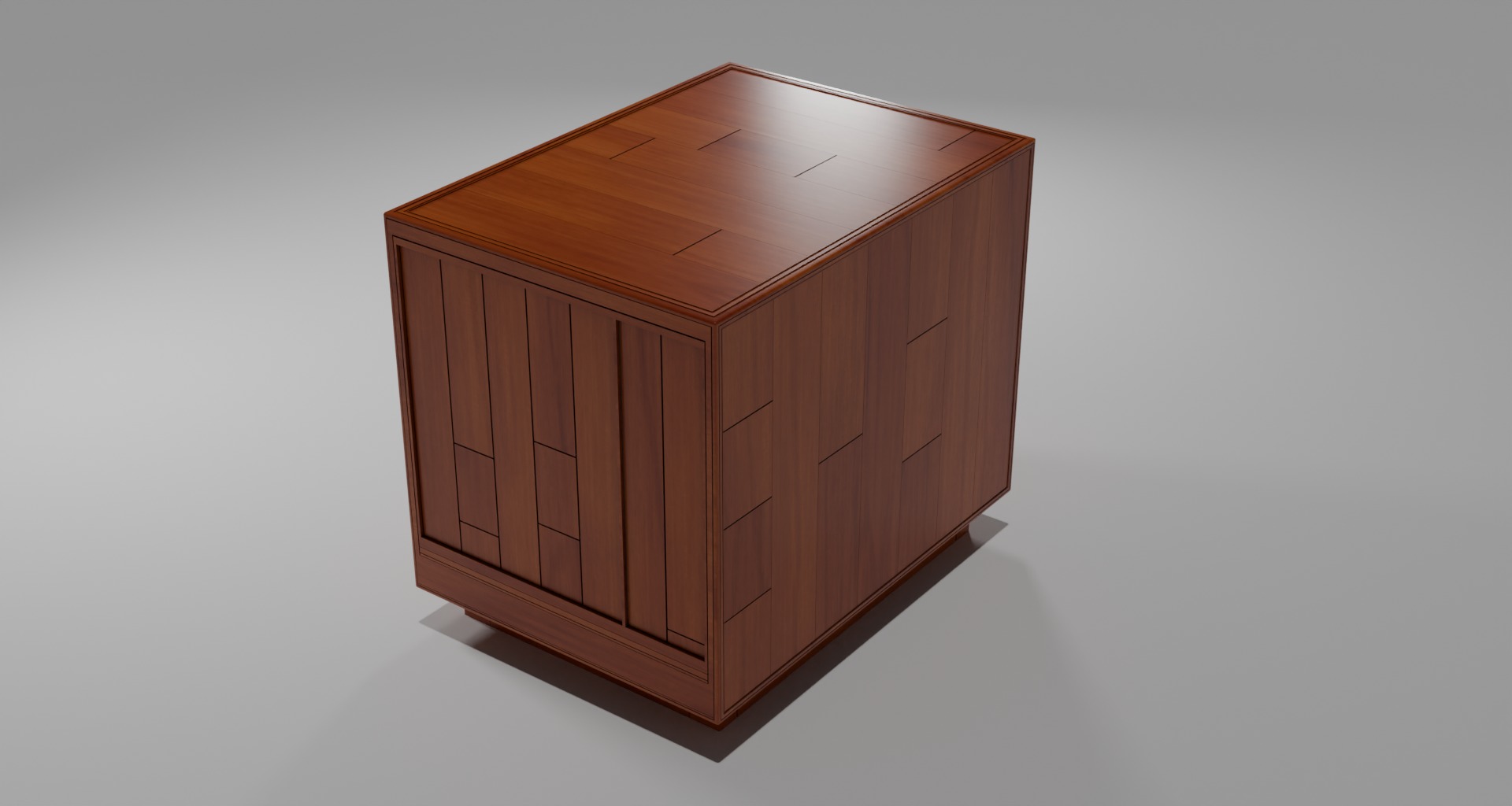 Vintage TV Free low-poly 3D model_4