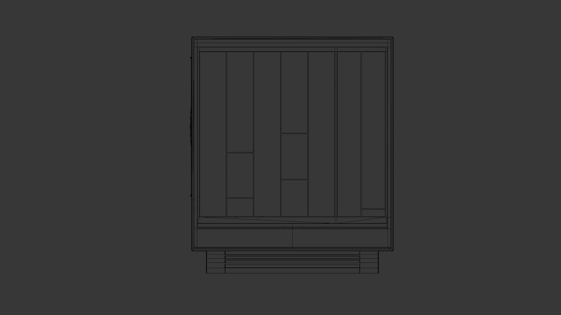 Vintage TV Free low-poly 3D model_6