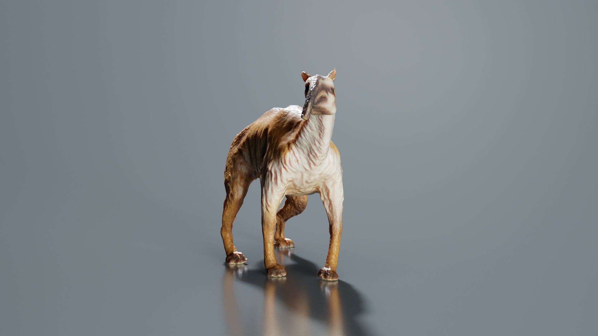 Prehistoric Low-poly 3D model_2